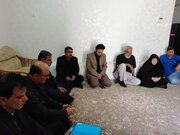 دیدار مدیر کل بنیاد شهید بوشهر با خانواده شهید ناوچه دنا