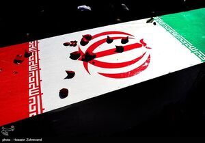 تشییع شهدای مرکز معاینه فنی در زنجان