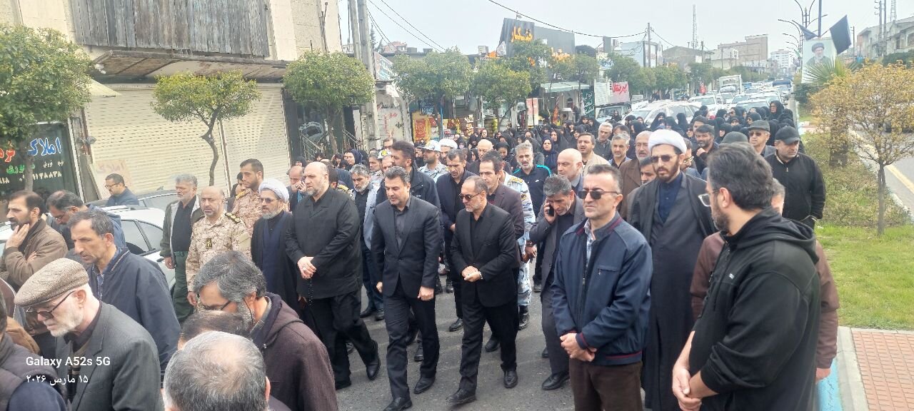 پیکر پاک مادر شهیدان والامقام رضایی در فریدونکنار مازندران تشییع شد