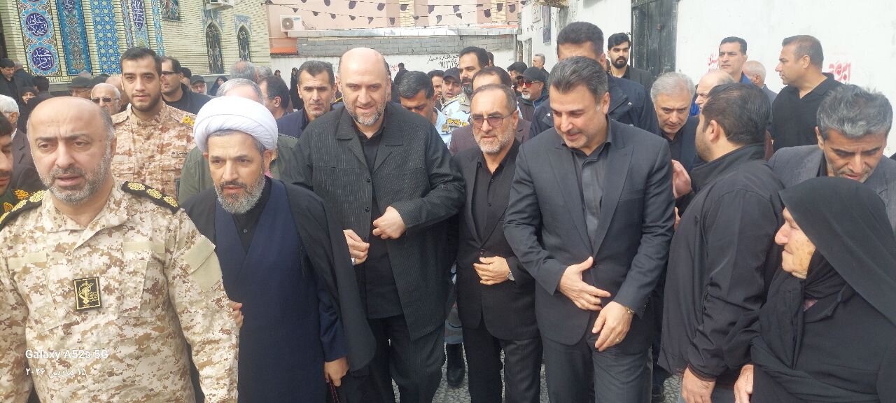 پیکر پاک مادر شهیدان والامقام رضایی در فریدونکنار مازندران تشییع شد