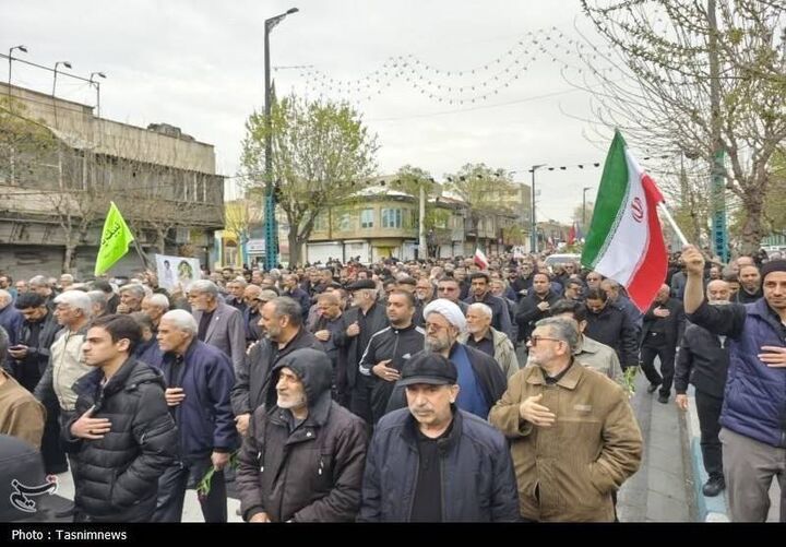 عکس/ تشییع پیکر مطهر سرلشکر شهید ابوالقاسم بابائیان در شهرری
