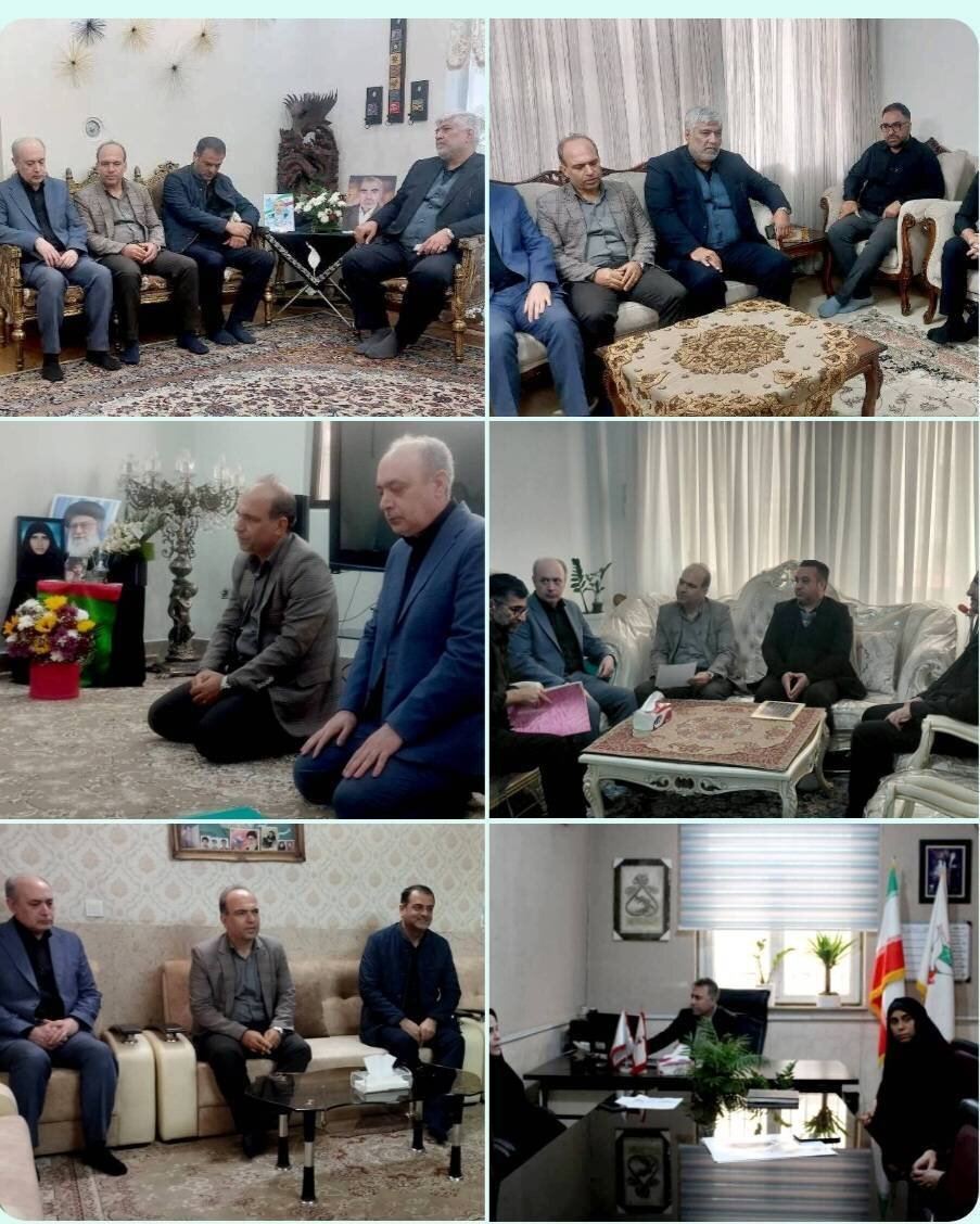دیدار جمعی از مدیران کل و مشاورن حوزه تعاون و امور اجتماعی بنیاد شهید و امور ایثارگران با خانواده شهدای جنگ رمضان در شهرری، چهاردانگه و اسلامشهر