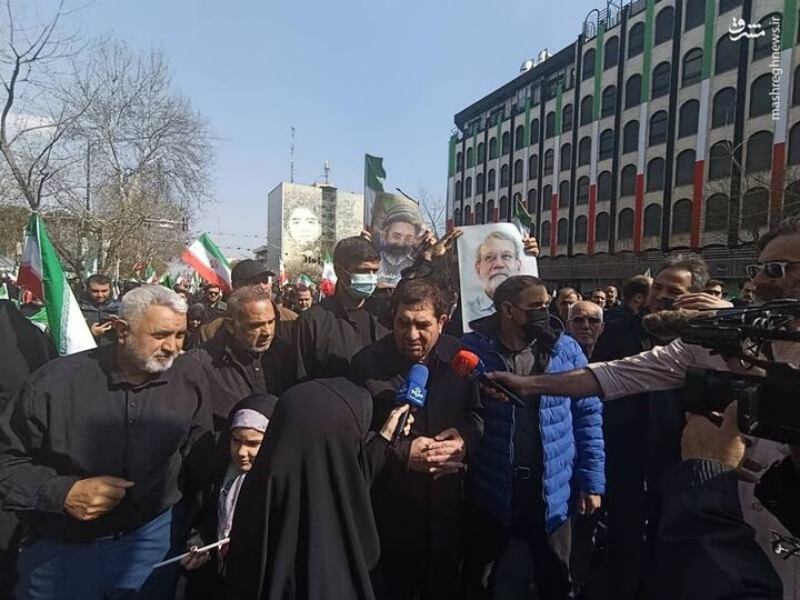 عکس/ حضور مخبر در مراسم تشییع شهدای امروز در تهران
