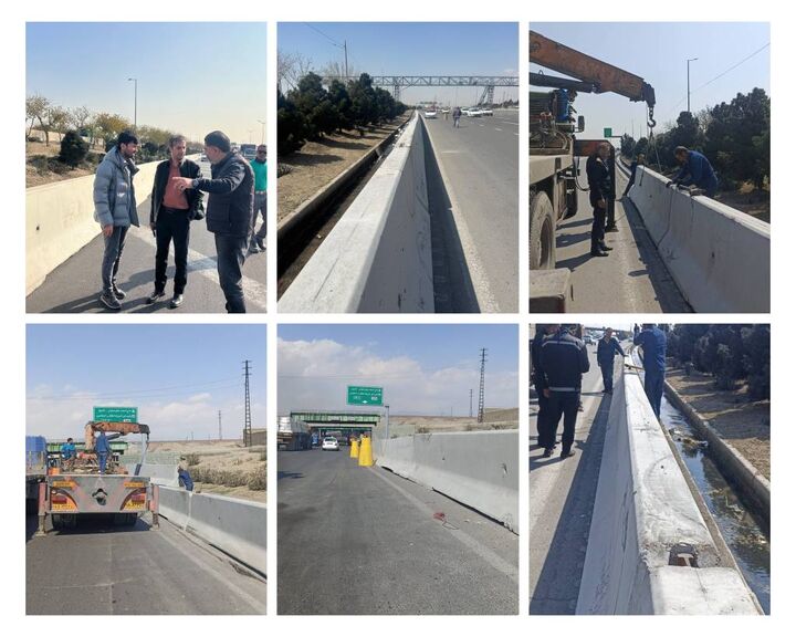 ایمن سازی بزرگراه آزادگان با ۲۲ کیلومتر رکورد زد