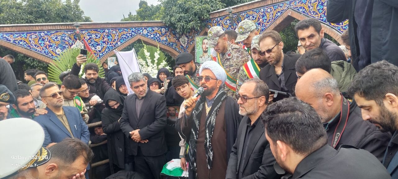 مراسم تشییع سه پیکر مطهر شهدای حملات صهیونی آمریکایی ناو دنا در مازندران