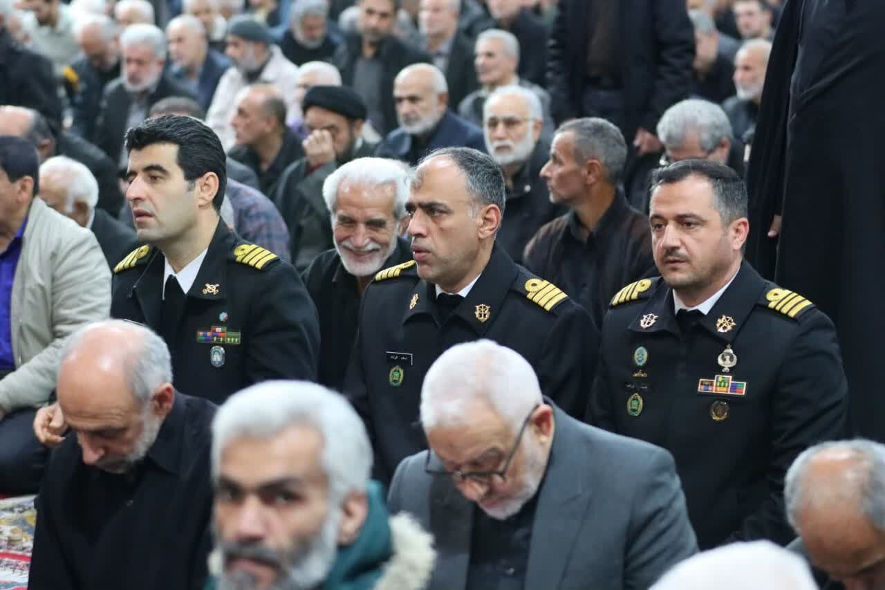 مراسم تشییع سه پیکر مطهر شهدای حملات صهیونی آمریکایی ناو دنا در مازندران