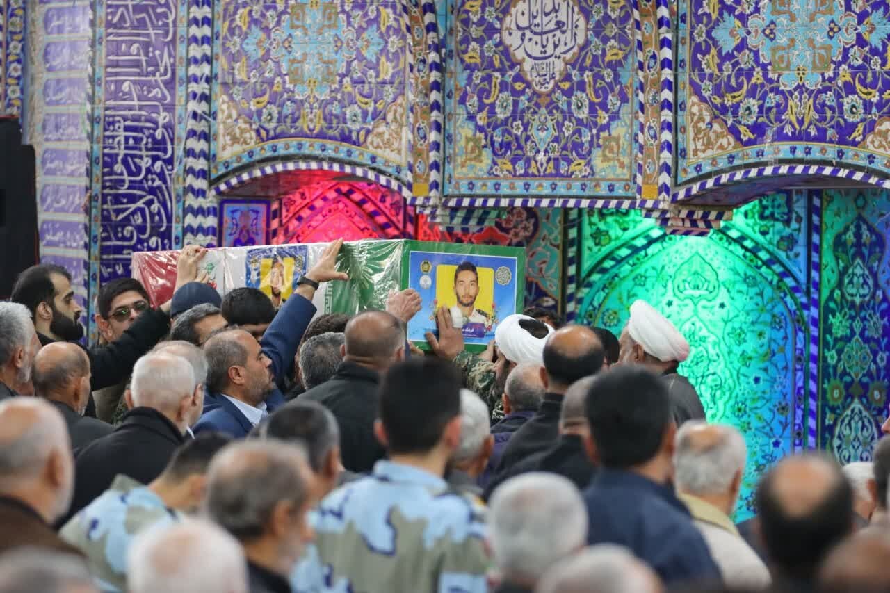 مراسم تشییع سه پیکر مطهر شهدای حملات صهیونی آمریکایی ناو دنا در مازندران