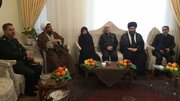 دیدار مسئولان زنجانی با خانواده شهید اسداله‌نیا