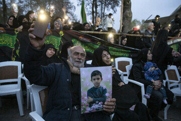 تشییع پیکر ۸ شهید تجاوز آمریکایی صهیونی - قزوین