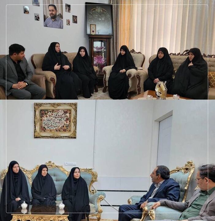 دیدار سرپرست بنیاد شهید شهرستان‌های استان تهران با خانواده شهدای جنگ رمضان در دیار ۱۵ خرداد