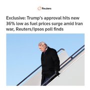 رویترز: محبوبیت ترامپ با ثبت یک سقوط تاریخی به ۳۶ درصد رسیده است