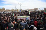 برگزاری مراسم تشییع پیکر شهید «مهدی مرادی» در همدان