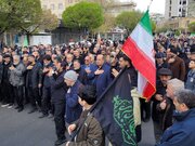 برگزاری مراسم تشییع پیکر مادر شهیدان افراسیابی با حضور مدیرکل تهران بزرگ