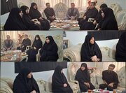 دیدار معاون تعاون و امور اجتماعی بنیاد شهید و امورایثارگران با خانواده شهید نخبه جنگ رمضان «محمدمهدی صفره»