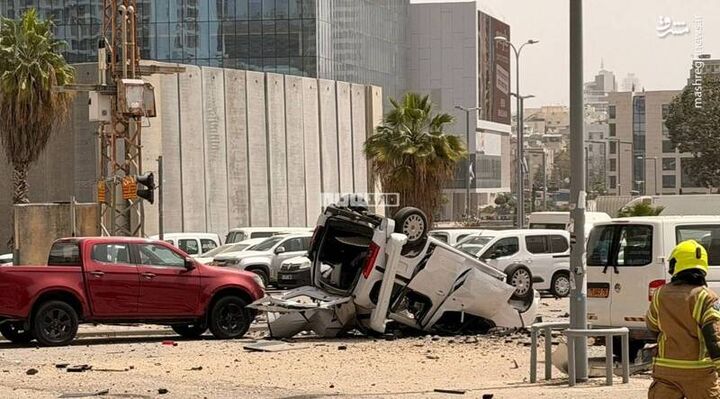 عکس/ تل‌آویو بعد از آخرین حمله موشکی ایران