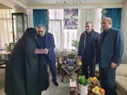 دیدار معاون فرهنگی و آموزشی و معاون حقوقی بنیاد شهید با خانواده «شهید مهدی بخشایشی»