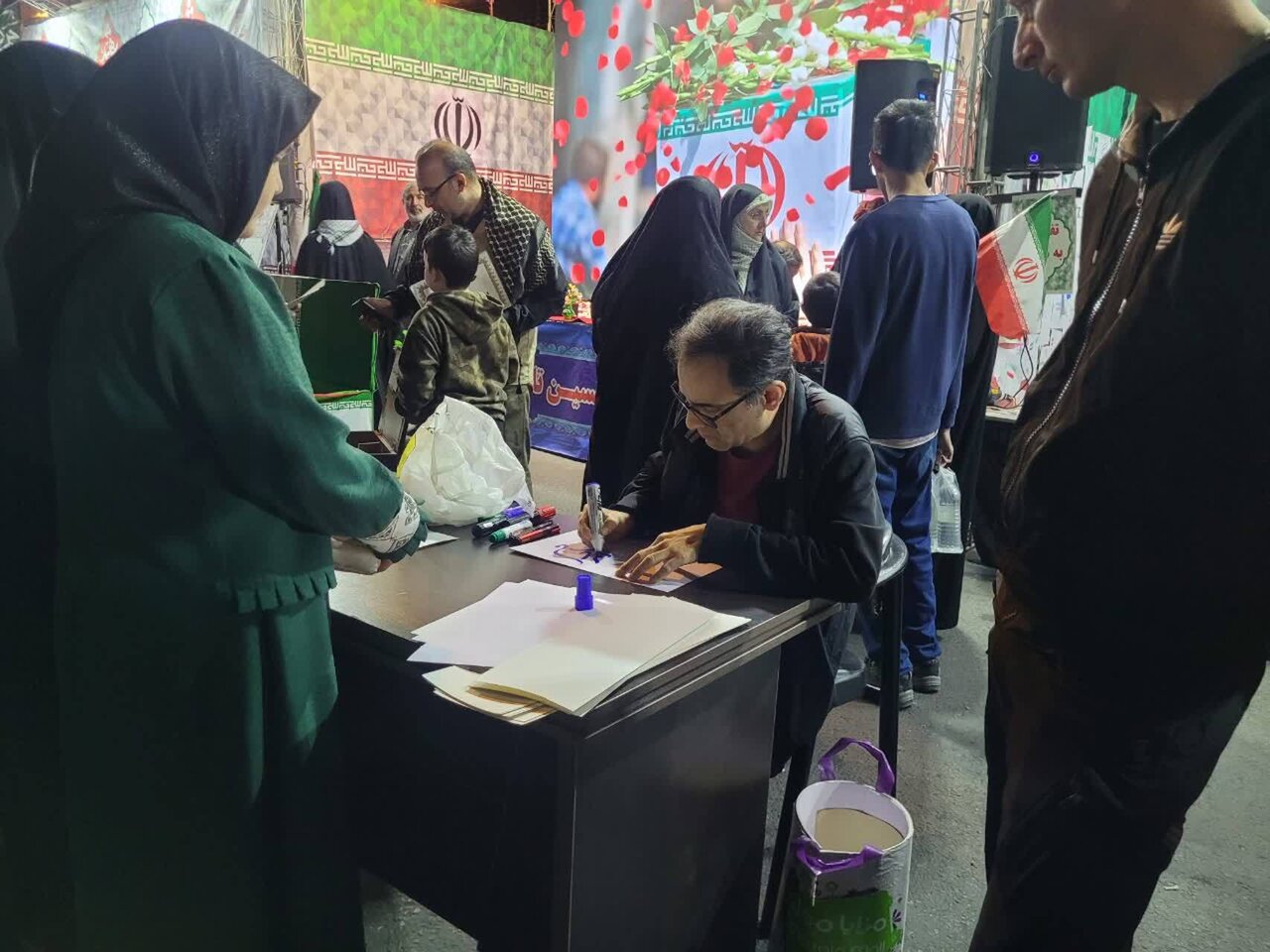 استقبال شهروندان از موکب فرهنگی سلام شهید