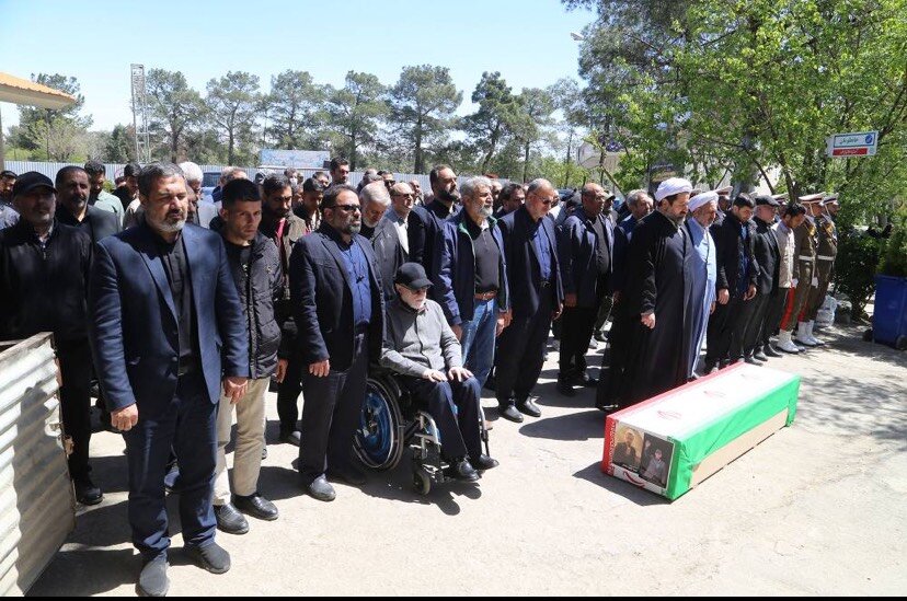 مراسم تشییع و تدفین مرحوم غلامعباس افشار، پدر گرانقدر خبرنگار شهید علیرضا افشار، برگزار شد