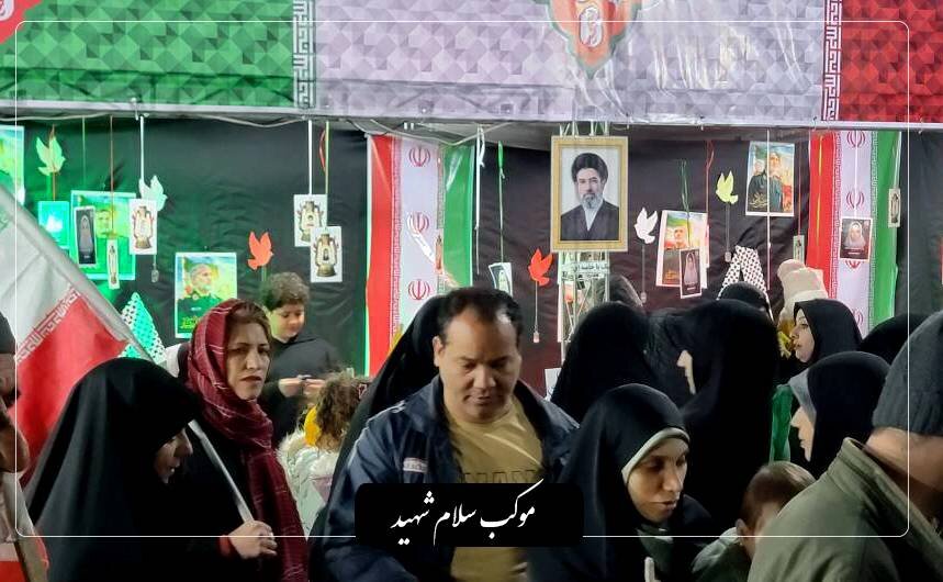 موکب سلام شهید میزبان قرار ۴۸ مردم در میدان نماز شهرری بود