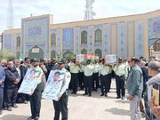 تشییع پیکر دو شهید مدافع امنیت در زابل با حضور اقشار شیعه و سنی