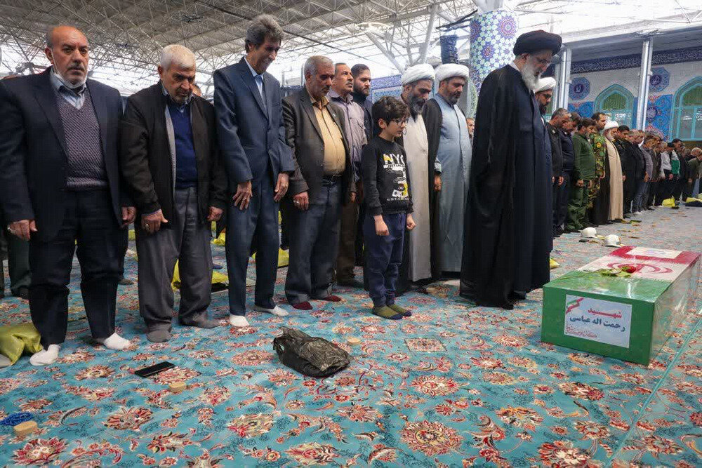 آیین تشییع پیکر شهید مردمی حملات رژیم صهیونی و آمریکا، شهید رحمت اله عباسی ولدی در البرز