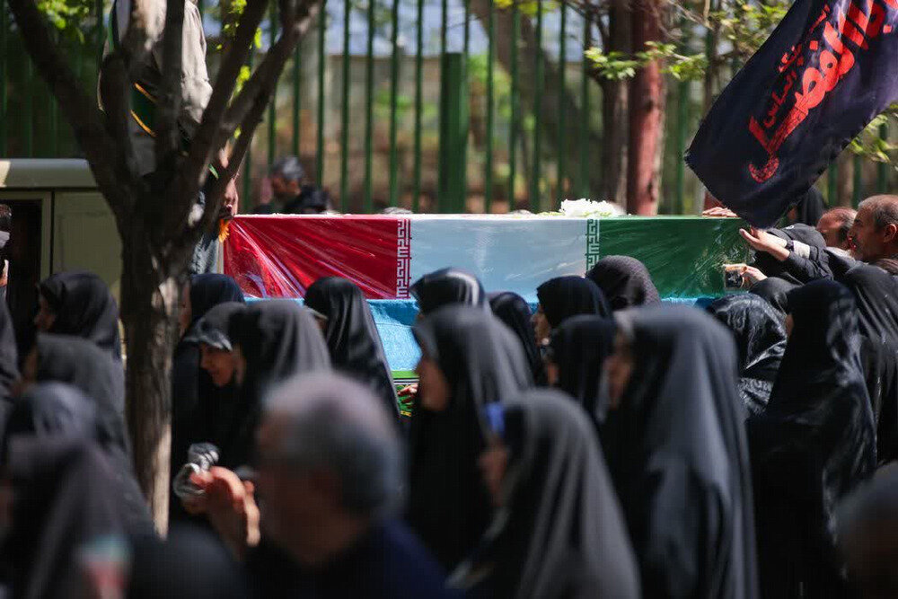 آیین تشییع پیکر شهید مردمی حملات رژیم صهیونی و آمریکا، شهید رحمت اله عباسی ولدی در البرز