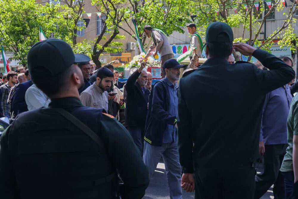 آیین تشییع پیکر شهید مردمی حملات رژیم صهیونی و آمریکا، شهید رحمت اله عباسی ولدی در البرز