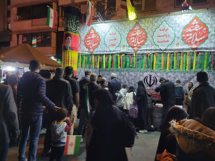 حال و هوای موکب سلام شهید در شب ولادت اخت الرضا