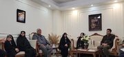 دیدار سرپرست اداره کل امور مجلس و لوایح دولت در بنیاد شهید با ۳ خانواده شهید جنگ رمضان