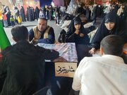 ارائه خدمات مختلف در موکب فرهنگی سلام شهید