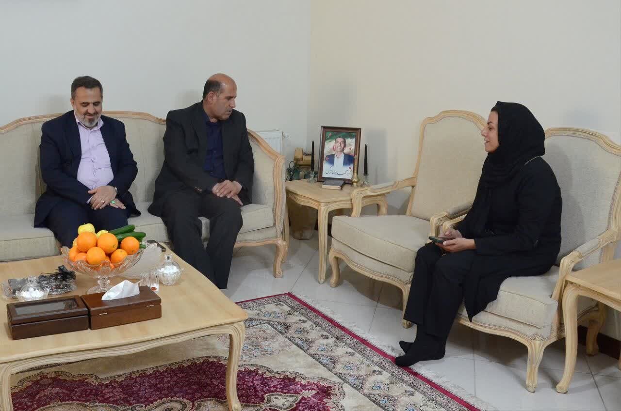 دیدار رضایی با خانواده شهیدان امیر سرتیپ رهبر دریاسری و ترک