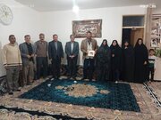 دیدار مدیرکل بنیاد شهید استان همدان با خانواده‌های شهیدان صمد سلطانی و امیرحسین رضاقی در شهرستان درگزین