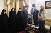 دیدار معاون تعاون و امور اجتماعی بنیاد با خانواده شهید سید عباس رسولی