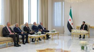 دیدار معاون محمود عباس با الشرع در دمشق