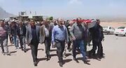 تشییع مادرشهید غلامرضا نیکوفر در سامان