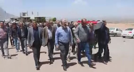 تشییع مادرشهید غلامرضا نیکوفر در سامان