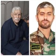 پدر شهید مدافع حرم نادر حمید آسمانی شد