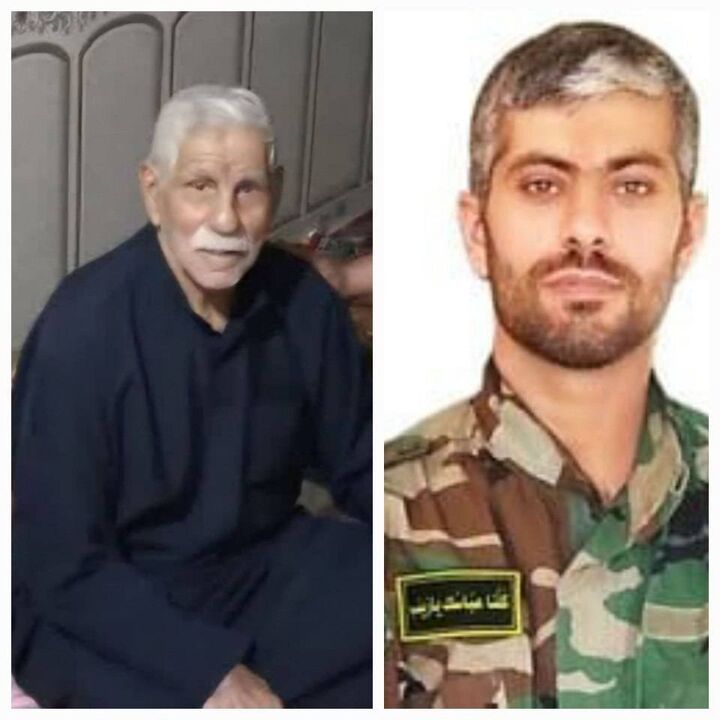پدر شهید مدافع حرم نادر حمید آسمانی شد