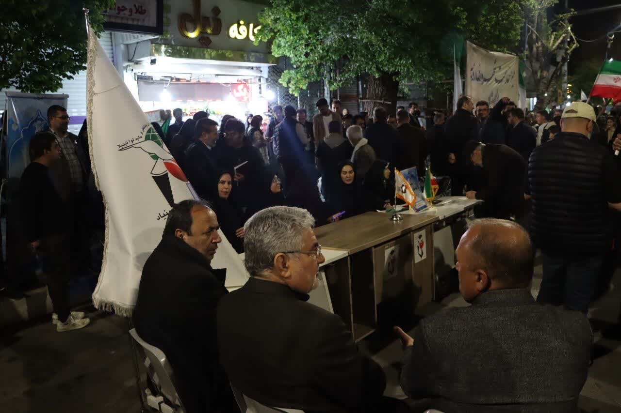 میز ارتباطات بنیاد شهید و امورایثارگران آذربایجان غربی در شصت و ششمین شب اجتماعات شبانه ایران قوی