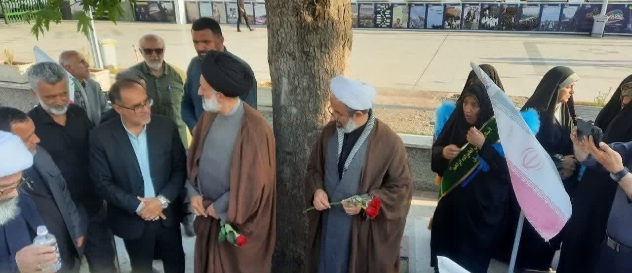 حضور نماینده ولی فقیه در سازمان بنیاد شهید کشور در بقعه متبرکه امامزاده ابراهیم (ع)