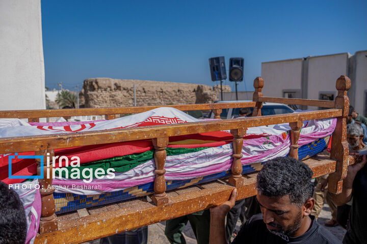 تشییع پیکر شهید «زید ماهیگیرلارکی»