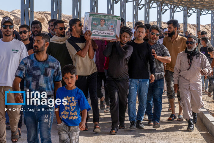 تشییع پیکر شهید «زید ماهیگیرلارکی»