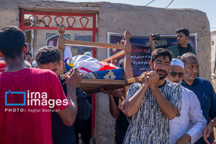 تشییع پیکر شهید «زید ماهیگیرلارکی»