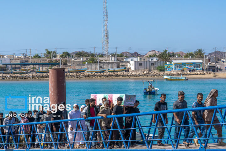 تشییع پیکر شهید «زید ماهیگیرلارکی»