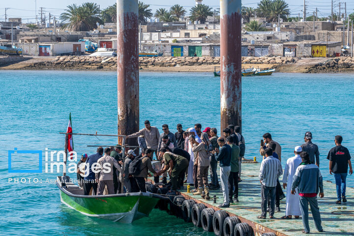 تشییع پیکر شهید «زید ماهیگیرلارکی»