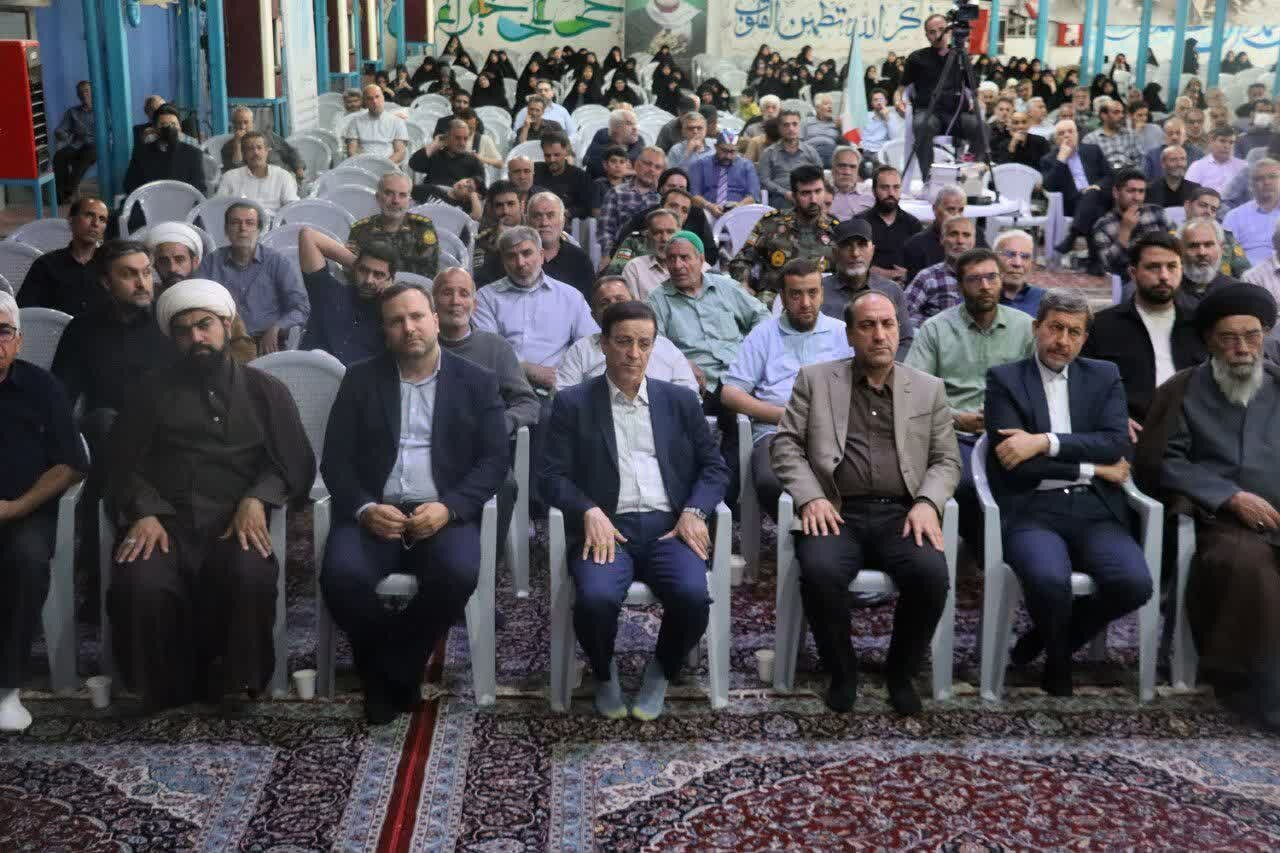 مراسم بزرگداشت شهید لاریجانی همزمان با سالروز عملیات غرور آفرین بیت المقدس و فتح خرمشهر برگزار شد