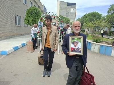 اعزام نخستین کاروان خانواده‌های شهدای جنگ رمضان اردبیل به مشهد مقدس