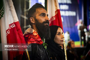 آئین اهتزاز پرچم متبرک حرم مطهر علوی در اصفهان