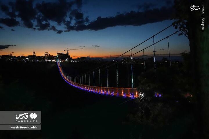 عکس/ بزرگ‌ترین پل معلق خاورمیانه