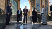 ادای احترام مسئولین بنیاد شهید به مقام شامخ شهدا در ورامین